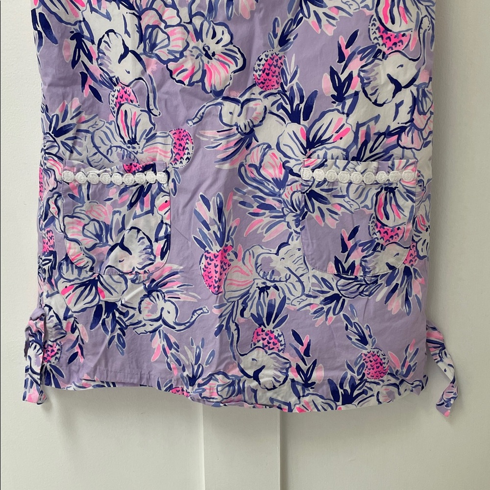LILLY PULITZER Girls Little Lilly Classic Shift Dress Trunks in the Air Size 10 - Picture 5 of 13
